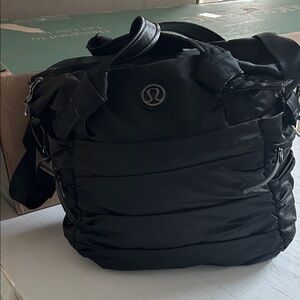 lululemon athletica Black Quilted Travel Bag
